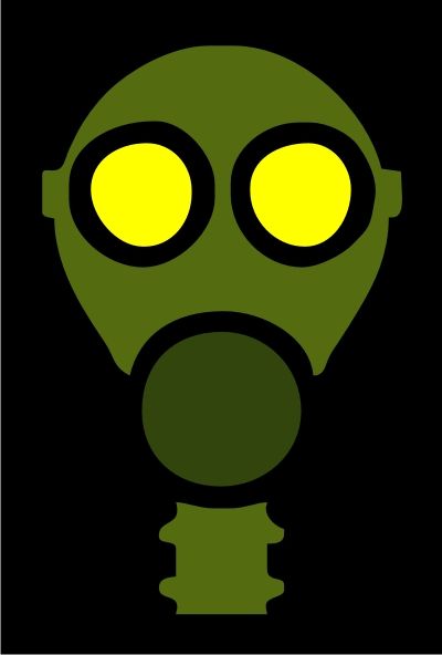 Green Gas Mask