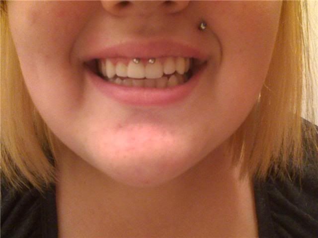small smiley piercing. a smiley piercing. Piercings.