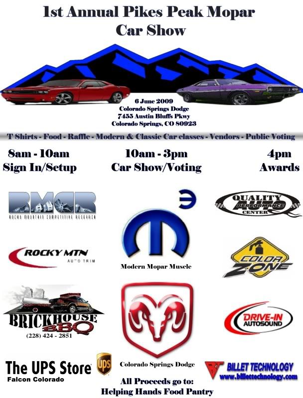 Annual Pikes Peak Region Mopar Car Show, Colorado Springs Colorado
