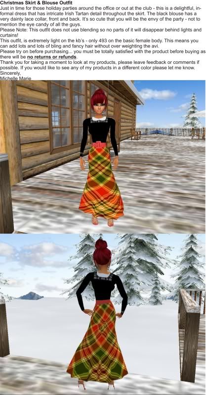Christmas Skirt &amp; Blouse