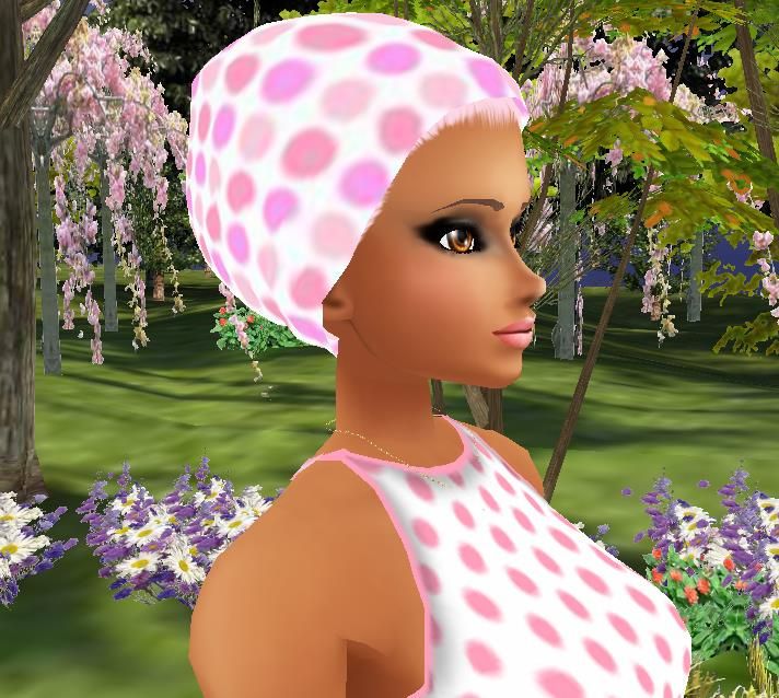 Pink Polkadot Headscarf photo PinkHeadScarfPhoto_zps87a5793f.jpg