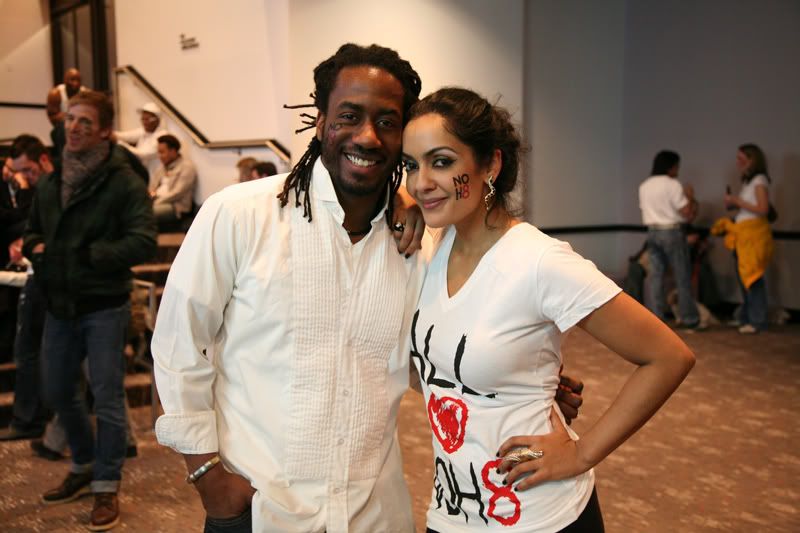 Carlton Mackey with Suchita Vadlamani at NOH8 Campaign Open Shoot Atlanta