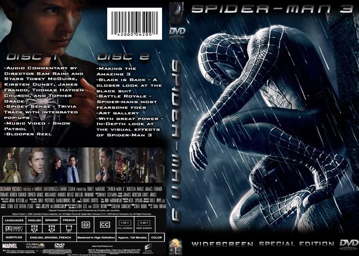 spiderman 3 game cover. Fake Spiderman 3 Cover art