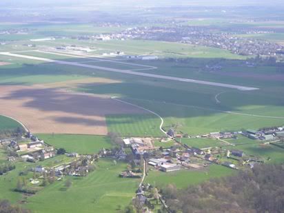 Rouen airfield from left downwind
