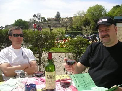 Nice lunch with friends in St Emilion