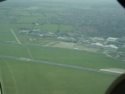 Norwich Airport shortly after take-off