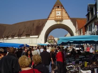 Vibrant Saturday market at Le Touquet