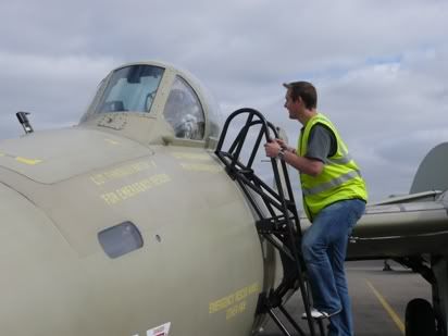 Rob inspects the Canberra
