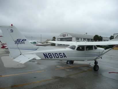 N810SA in the murk at Gillespie County Airport
