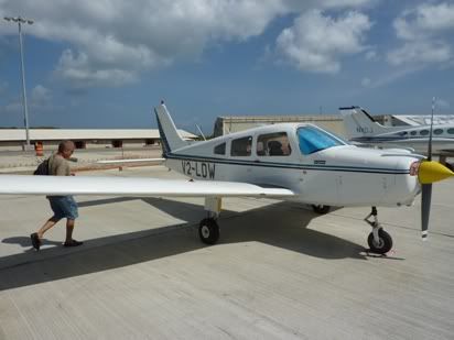 The PA28 I flew in Antigua