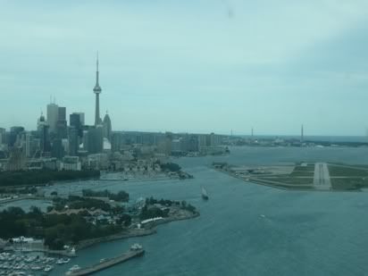 About the most scenic approach to any city airport - Toronto City