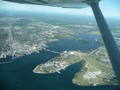 Kingston with the Military College and Fort Henry