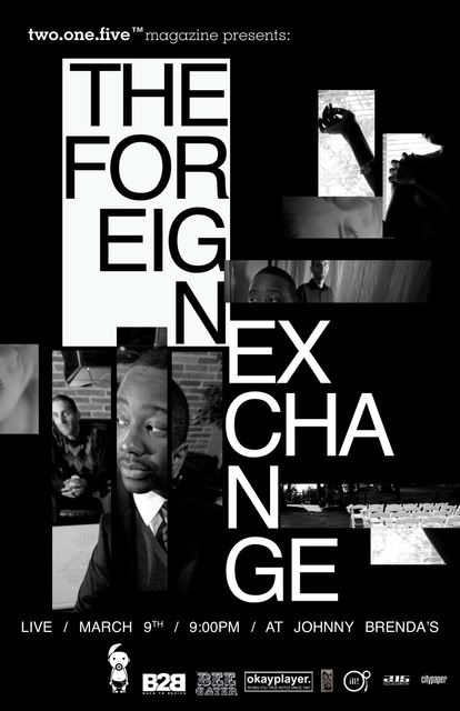 The Foreign Exchange March 9th Philly