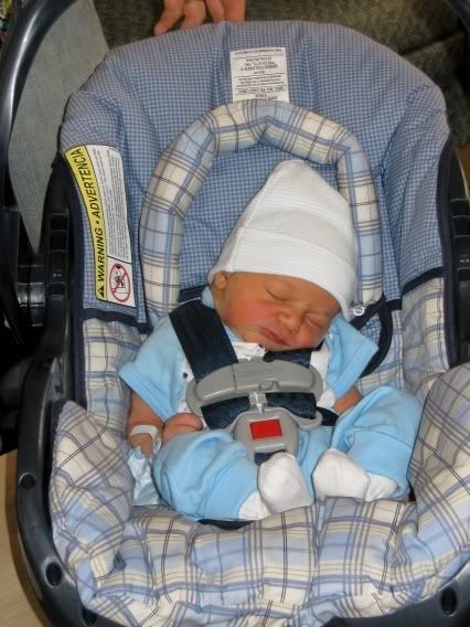 Andy heading home from the hospital!
