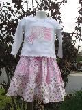 Sweet Valentine Size 2T Pink Twirly skirt and matching shirt