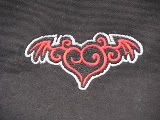 Heart and Wings Size 4T black embroidered shirt