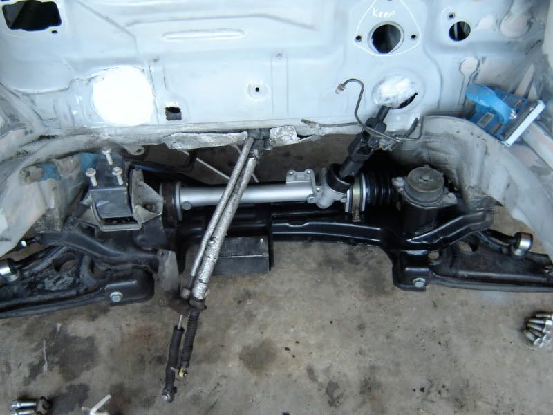 Power steering rack linkage installation question. VW Vortex