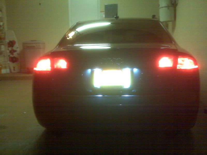 license plate light flickering