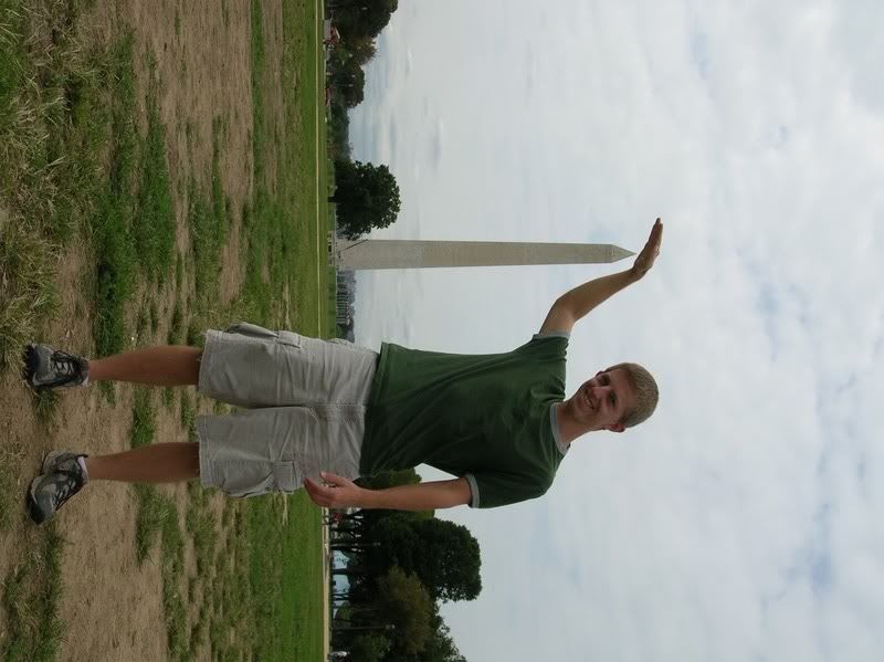 Me towering the Washington