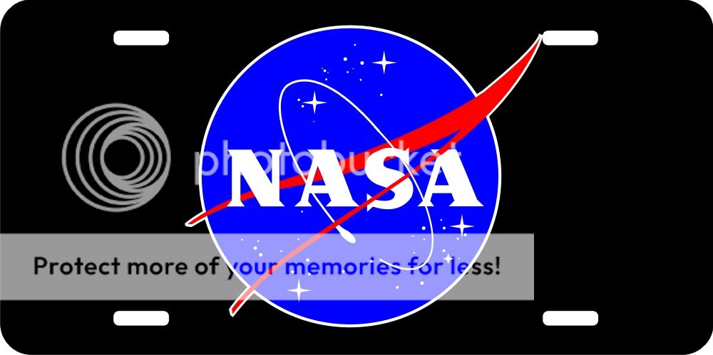 NASA Meatball Logo License Plate