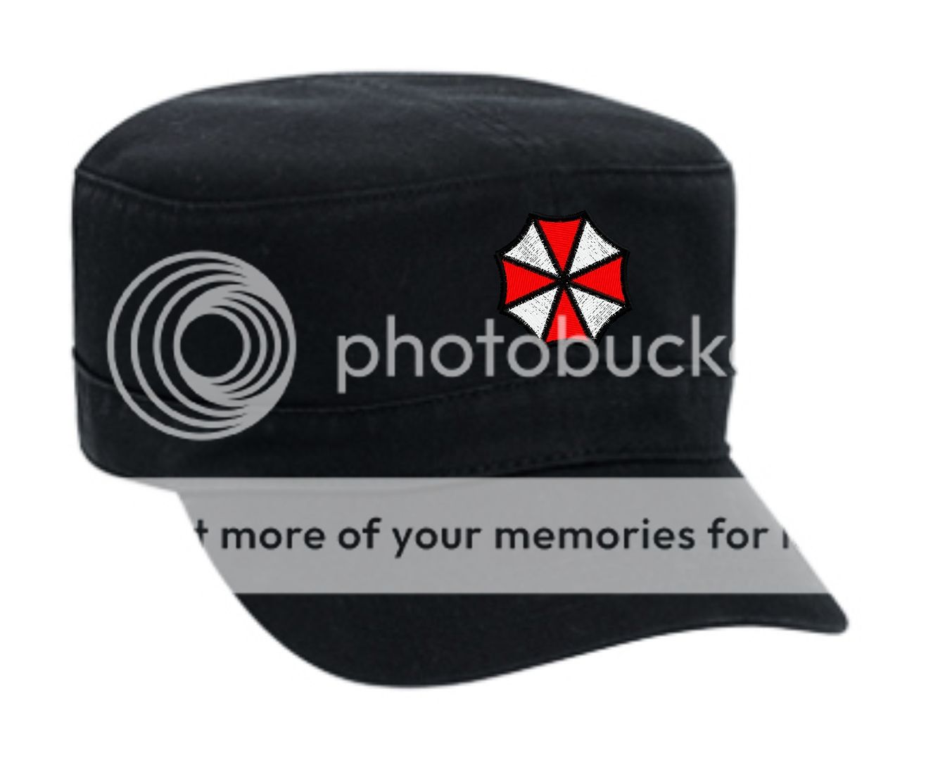 Umbrella Corporation Embroidered Military Style Cap Black