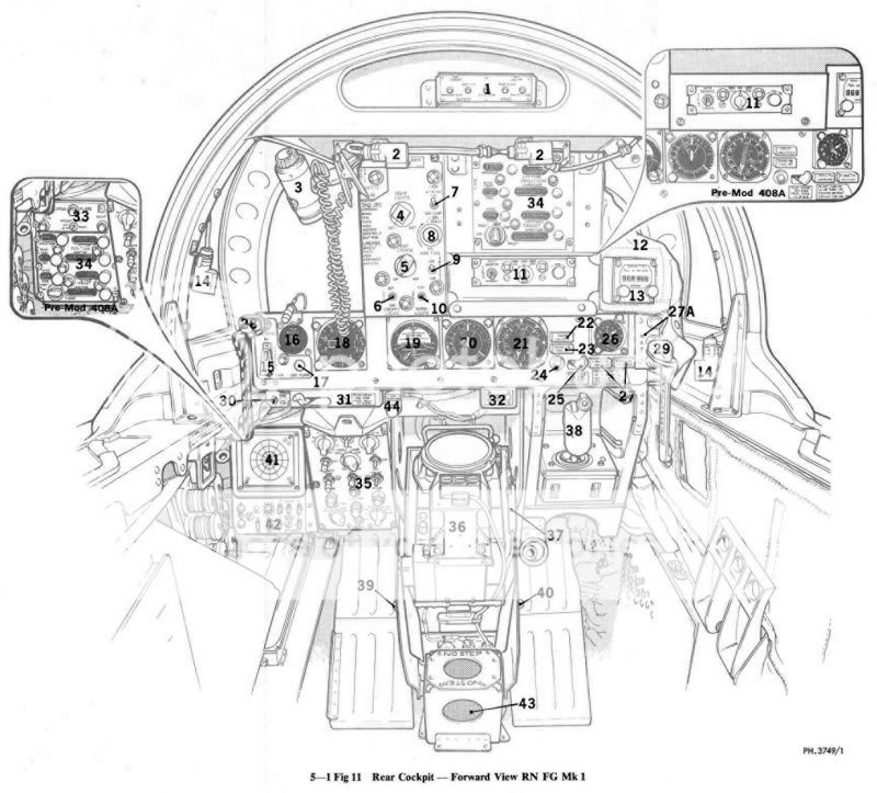 British Phantom cockpits FG.1 versus FGR.2 - Aircraft Cold War ...